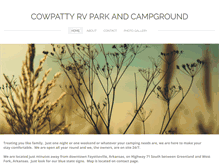 Tablet Screenshot of cowpattycampground.com